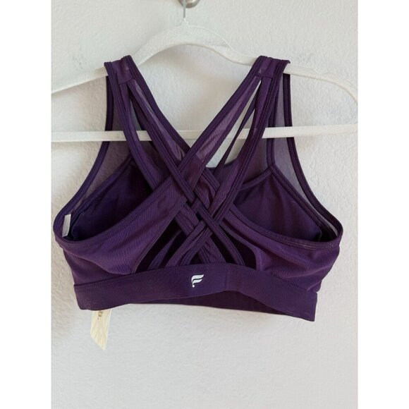 Fabletics Faye Mesh High Impact Sports Bra Luxe Purple Women’s Size Small NEW - Picture 5 of 11
